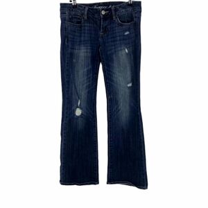 Forever 21 Distressed Dark Wash Boot Cut Jeans Size 27‎